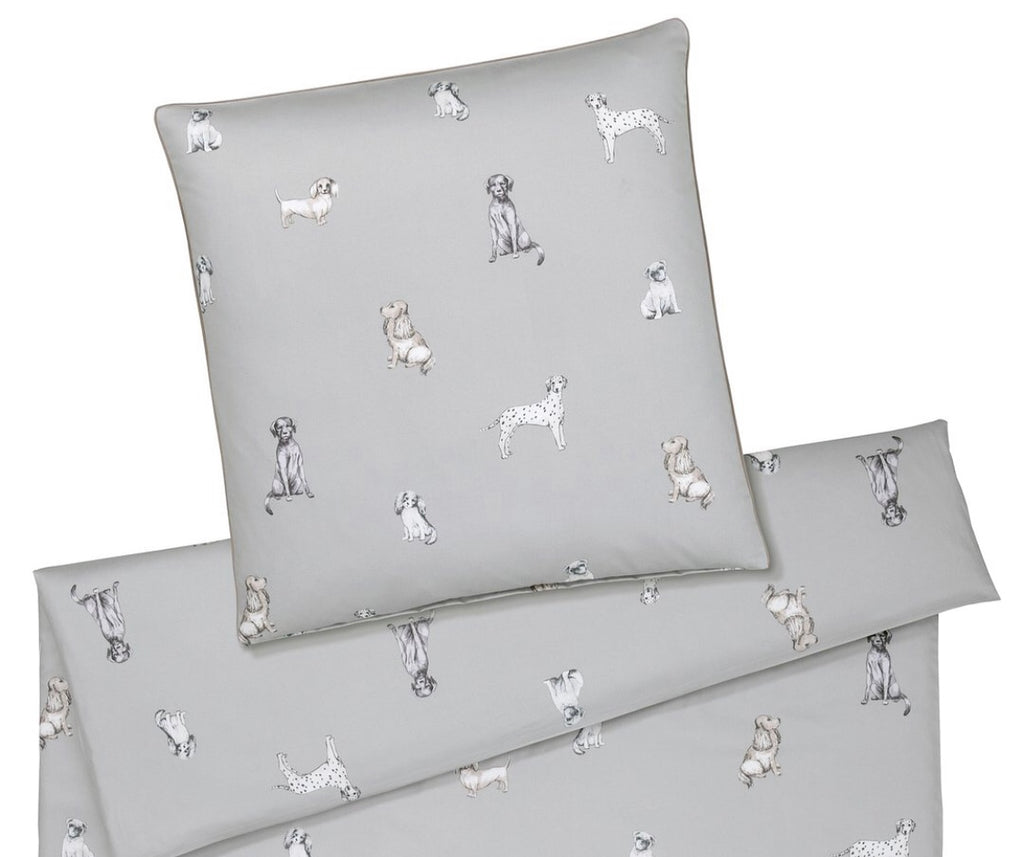 'Woof' Sateen Bed Sheet Sand