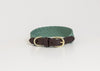 Dog Collar Jacquard Olive Green