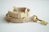 Dog Collar Wool Beige