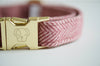 Dog Collar Wool Raspberry