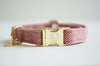 Dog Collar Wool Raspberry