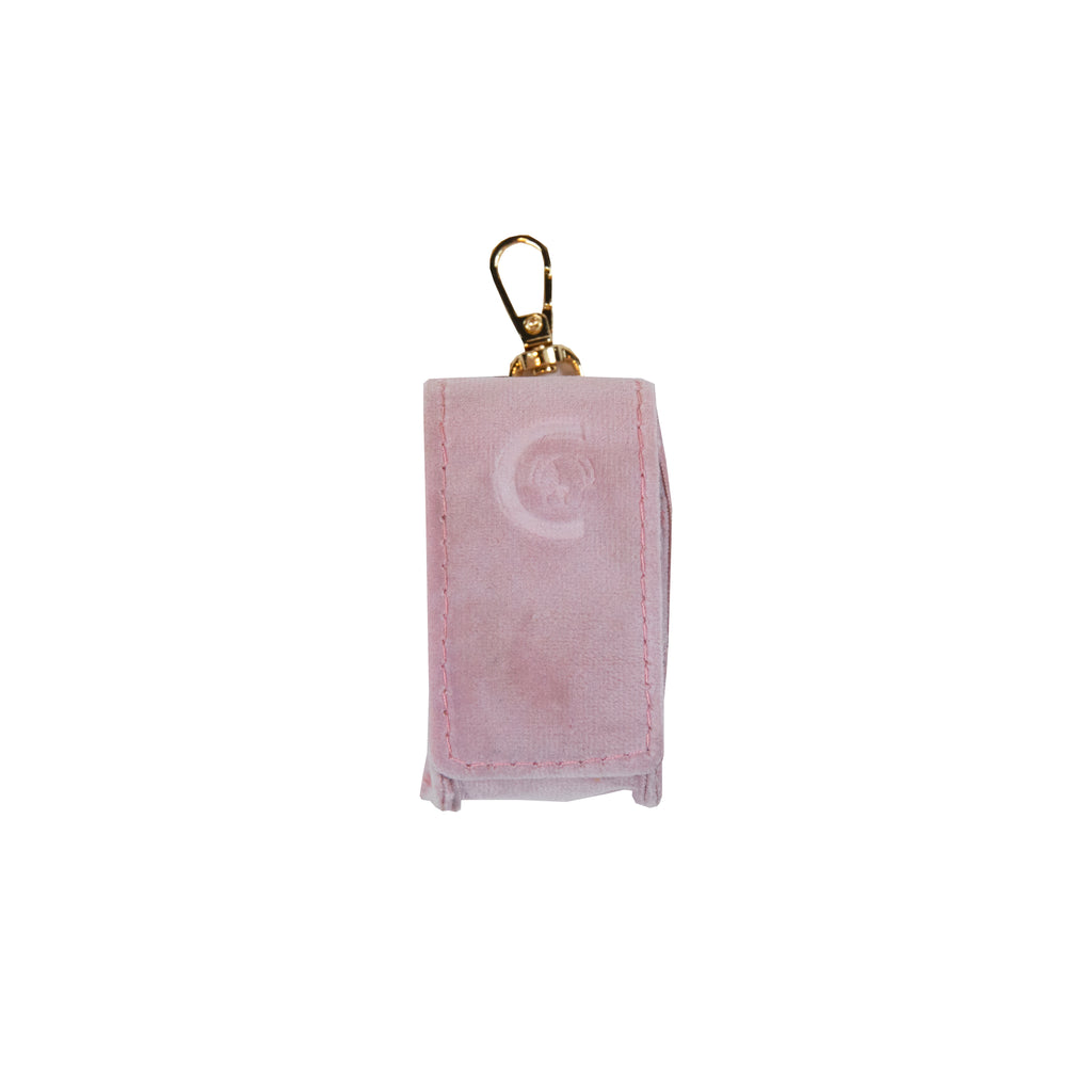 Poop Bag Square Velvet Old Rose