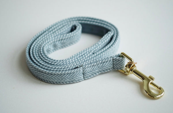 Dog Leash Wool Light Blue