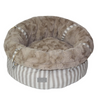 Travel Dog Bed Hamptons Beige