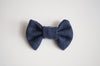 Bow Tie Herringbone Navy