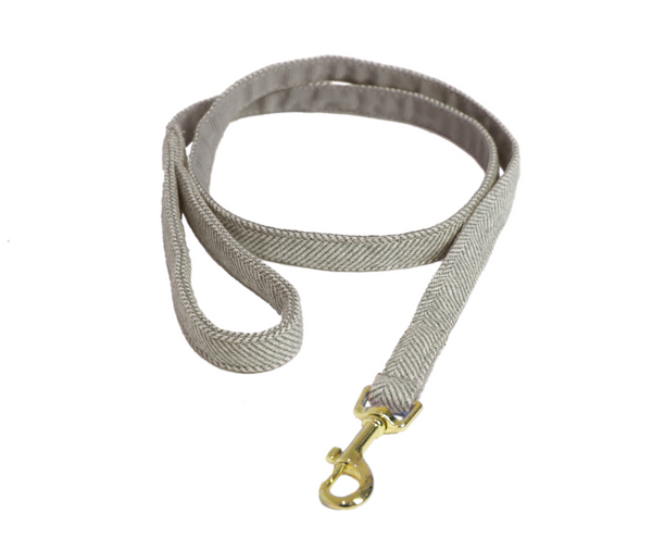 Dog Leash Wool Beige