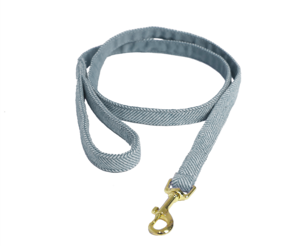 Dog Leash Wool Light Blue