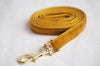 Dog Leash Velvet Mustard