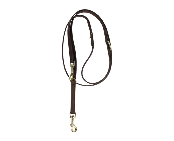 Dog Leash Velvet Leather Brown