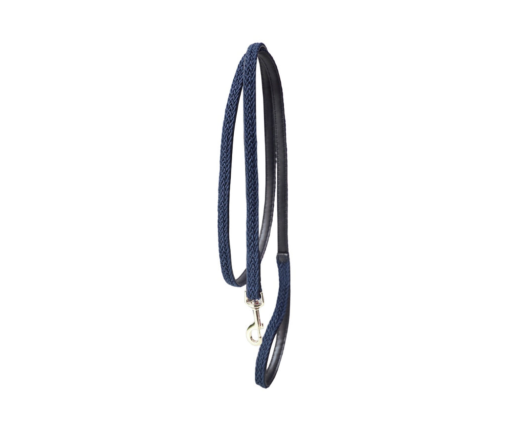 Plaited Nylon Dog Leash Navy